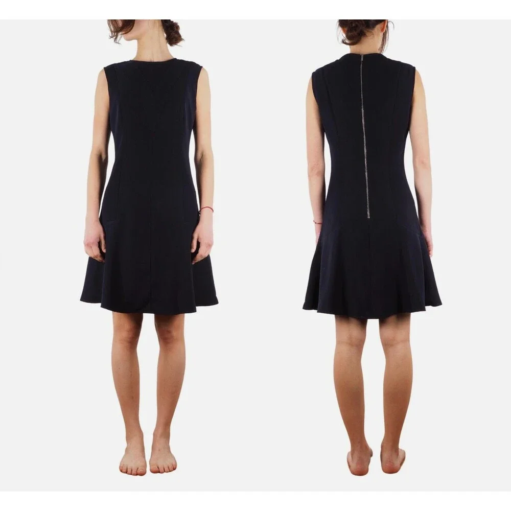 Louis Vuitton Uniformes Navy Fit and Flare Mini Dress Size 38 or US 6 - Picture 1 of 9
